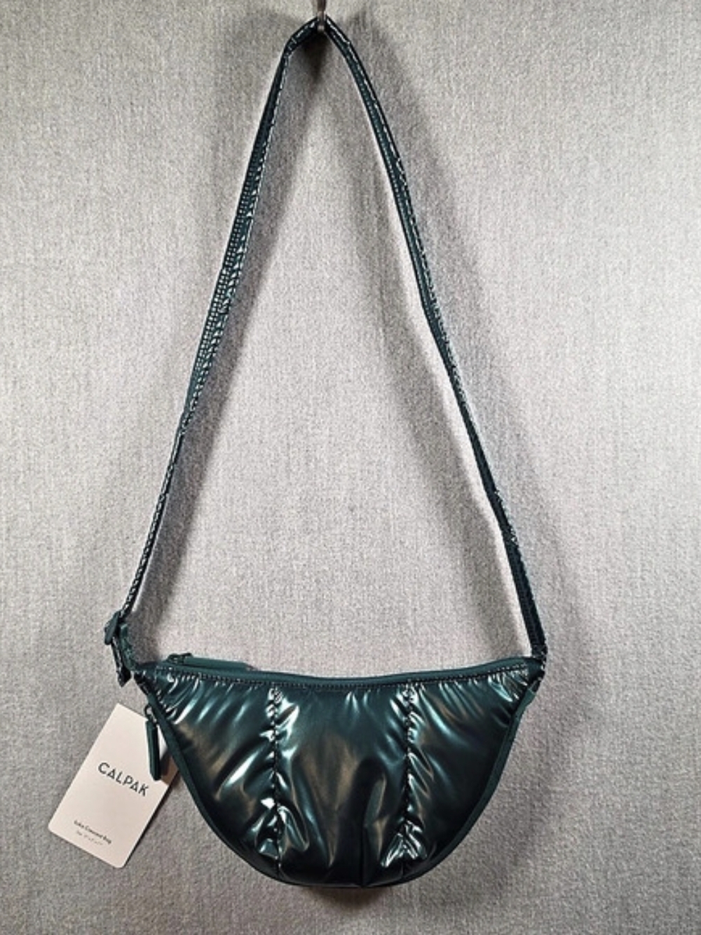 CALPAK Luka Crescent Bag Crossbody Bag in Glazed Kale Green NWT